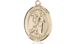 [8310KT] 14kt Gold Saint Roch Medal