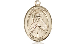 [8312KT] 14kt Gold Saint Olivia Medal