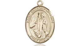 [8317KT] 14kt Gold Saint Anthony of Egypt Medal