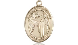[8321KT] 14kt Gold Saint Columbanus Medal