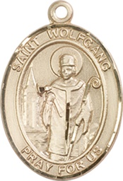 [8323KT] 14kt Gold Saint Wolfgang Medal