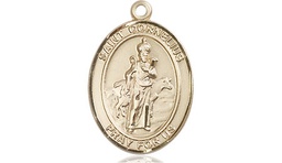 [8325KT] 14kt Gold Saint Cornelius Medal