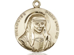 [1159KT] 14kt Gold Saint Louise Medal