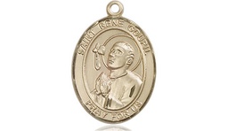 [8334KT] 14kt Gold Saint Rene Goupil Medal