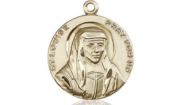 [1160KT] 14kt Gold Saint Louise Medal