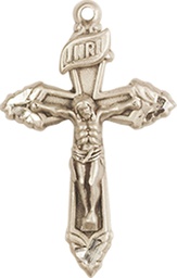 [6262KT] 14kt Gold Crucifix Medal