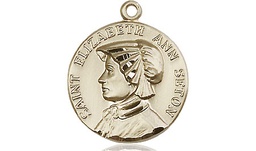 [1464KT] 14kt Gold Saint Elizabeth Ann Seton Medal