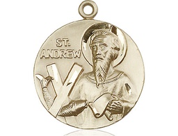 [1552KT] 14kt Gold Saint Andrew Medal