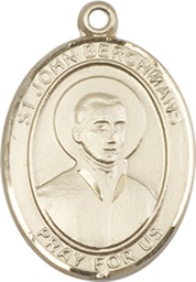 [8370KT] 14kt Gold Saint John Berchmans Medal