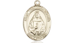 [8382KT] 14kt Gold Saint Theodora Medal