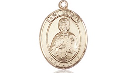 [8404KT] 14kt Gold Saint Gerald Medal