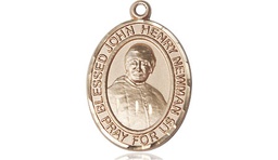 [8423KT] 14kt Gold Blessed John Henry Newman Medal