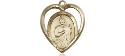 [4128KT] 14kt Gold Saint Jude Medal