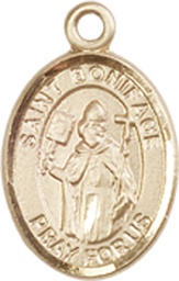 [9009KT] 14kt Gold Saint Boniface Medal