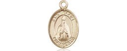 [9010KT] 14kt Gold Saint Blaise Medal