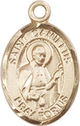 [9019KT] 14kt Gold Saint Camillus of Lellis Medal