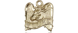 [4212KT] 14kt Gold Saint Luke Medal