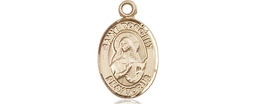 [9023KT] 14kt Gold Saint Dorothy Medal