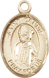 [9025KT] 14kt Gold Saint Dennis Medal