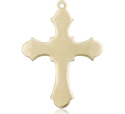 [6037GF1] 14kt Gold Filled Cross Medal