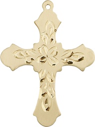 [6037GF3] 14kt Gold Filled Cross Medal