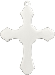 [6037SS1] Sterling Silver Cross Medal