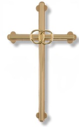 [46020] 8" Gold Wedding Cross