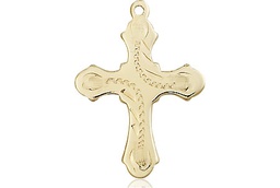 [6036KT6] 14kt Gold Cross Medal