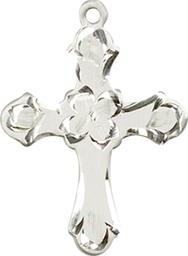 [6036SS2] Sterling Silver Cross Medal