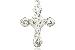 [6036SS3] Sterling Silver Cross Medal