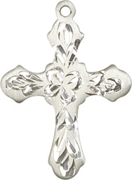 [6036SS3] Sterling Silver Cross Medal