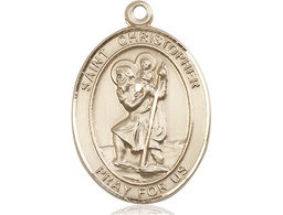 [7022GF] 14kt Gold Filled Saint Christopher Medal