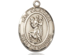 [7022SPGF] 14kt Gold Filled San Cristobal Medal
