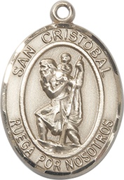 [7022SPGF] 14kt Gold Filled San Cristobal Medal