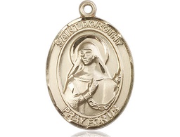 [7023GF] 14kt Gold Filled Saint Dorothy Medal