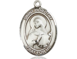 [7023SS] Sterling Silver Saint Dorothy Medal