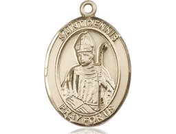 [7025GF] 14kt Gold Filled Saint Dennis Medal