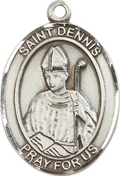 [7025SS] Sterling Silver Saint Dennis Medal