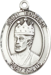 [7026SS] Sterling Silver Saint Edward the Confessor Medal