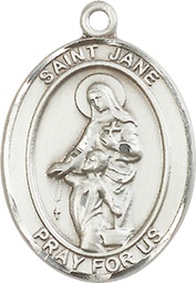 [7029SS] Sterling Silver Saint Jane of Valois Medal