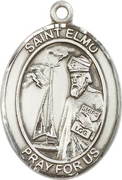 [7031SS] Sterling Silver Saint Elmo Medal