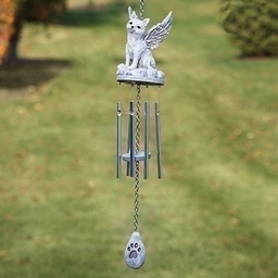 [RO-16052] 16.5&quot;L Cat Memorial Windchime