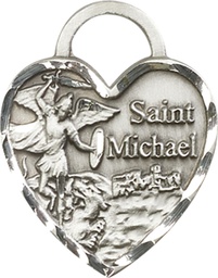 [3303SS] Sterling Silver Saint Michael the Archangel Medal