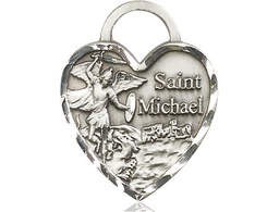 [3303SS] Sterling Silver Saint Michael the Archangel Medal
