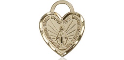 [3401GF] 14kt Gold Filled Miraculous Heart Medal