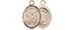 [9179KT] 14kt Gold Saint Cecilia Marching Band Medal