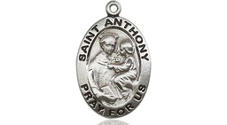 [3981SS] Sterling Silver Saint Anthony of Padua Medal