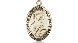 [3982GF] 14kt Gold Filled Our Lady of Perpetual Help Medal