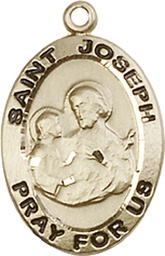 [3984GF] 14kt Gold Filled Saint Joseph Medal