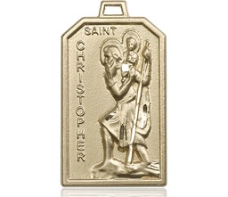 [5721GF] 14kt Gold Filled Saint Christopher Medal